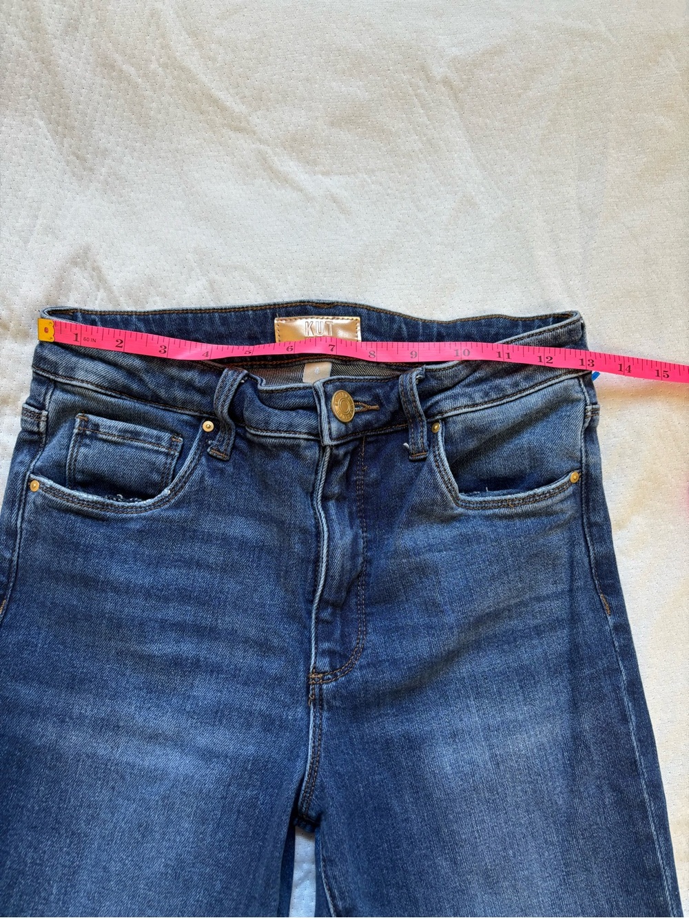 Kut from the Kloth High-Rise Wide-Leg Jeans in Dark Blue - Picture 7 of 10